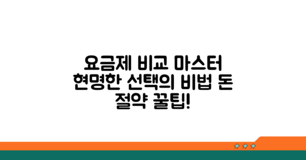 업체별 요금제, 똑똑하게 비교하는 법