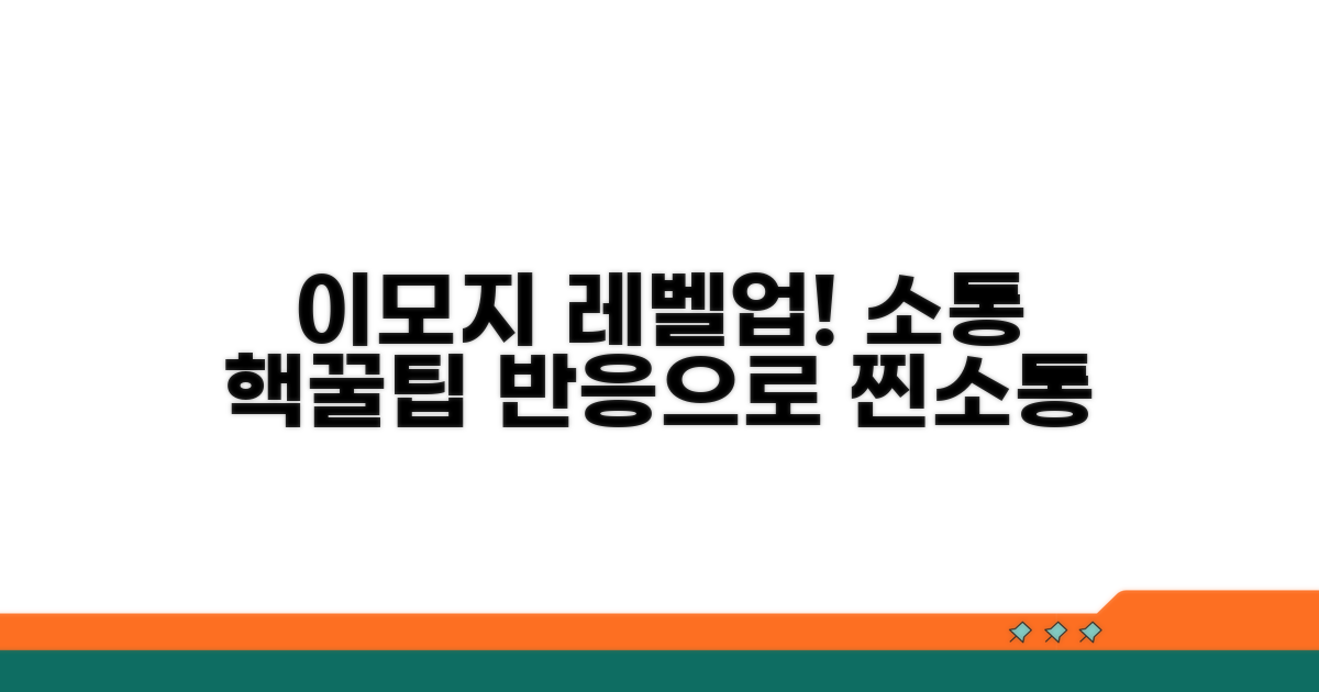 이모지 반응으로 소통 능력 레벨업
