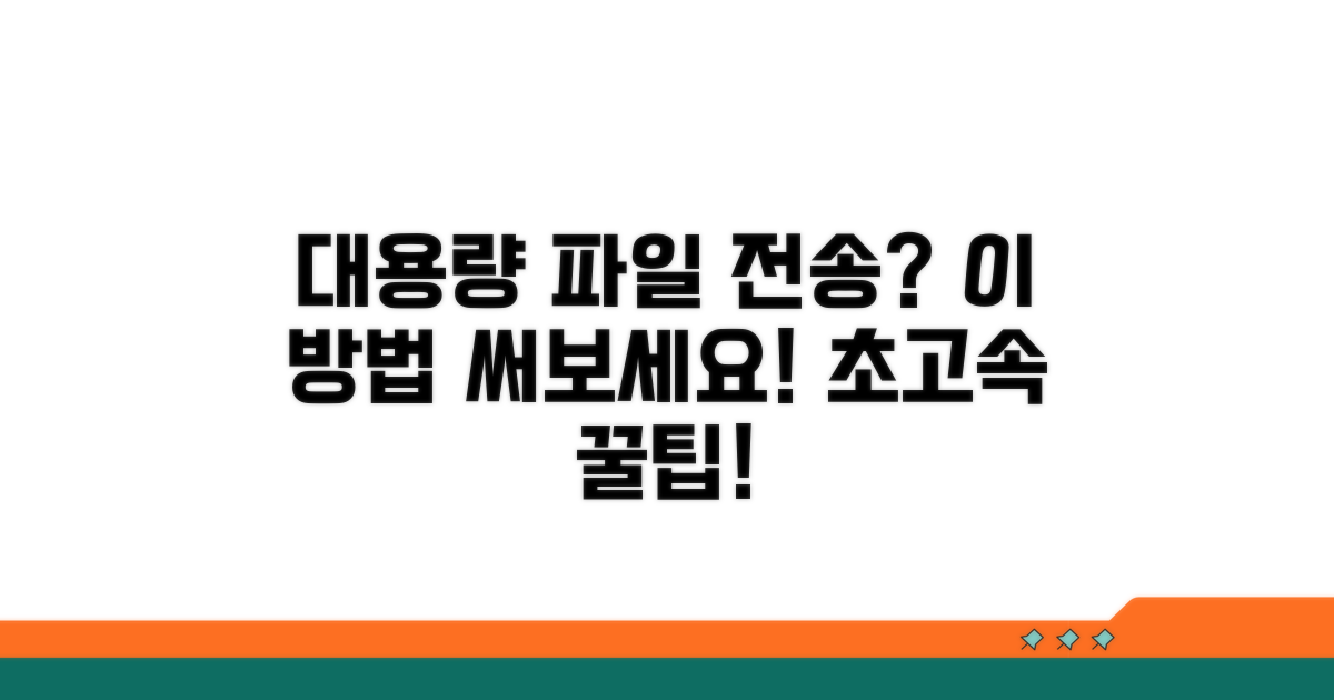 대용량 파일 전송, 이 방법 써보세요