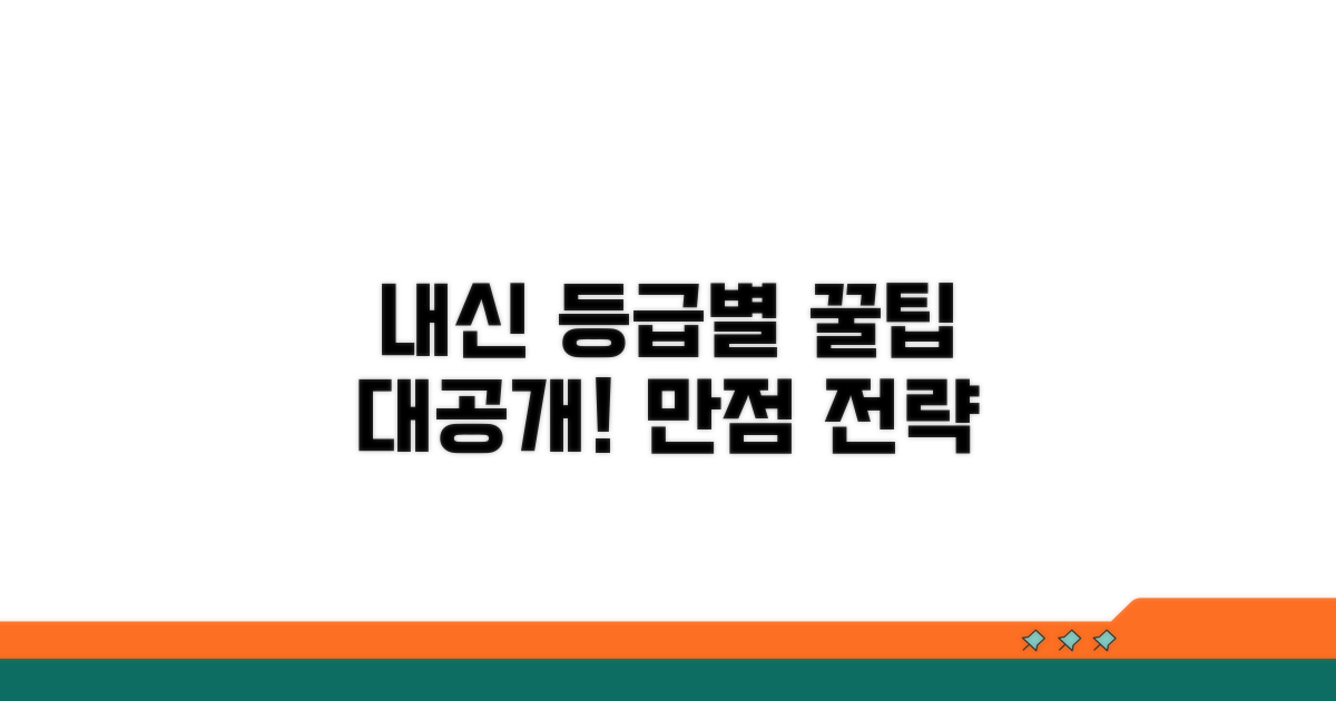 내신 관리와 등급별 전략