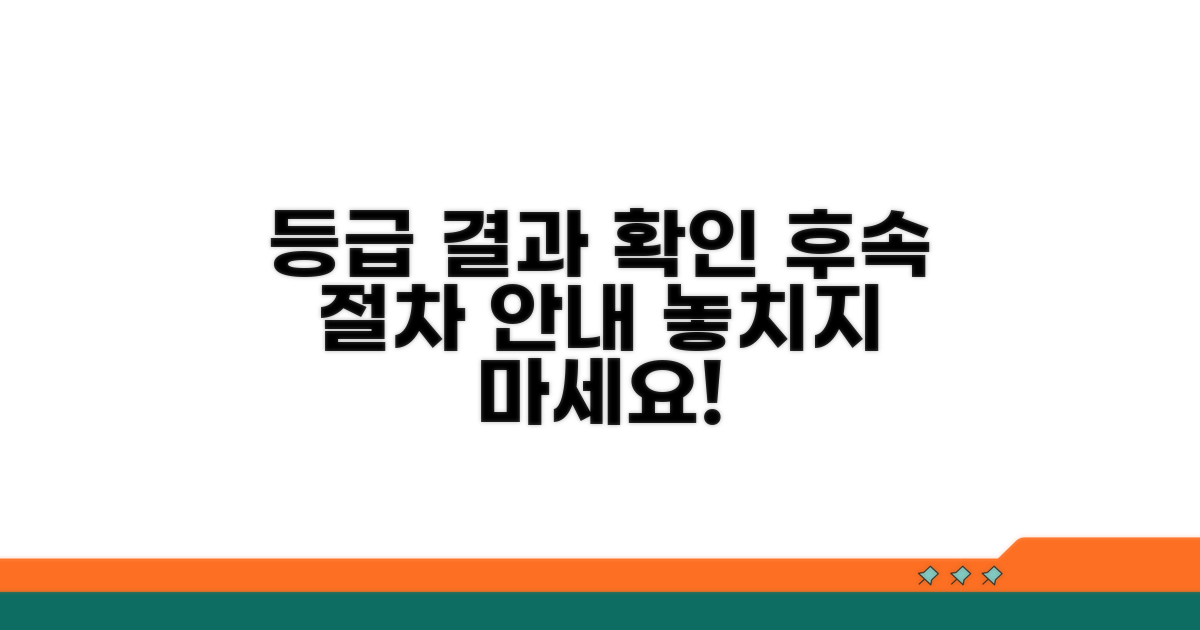 등급 결과 확인과 이후 절차