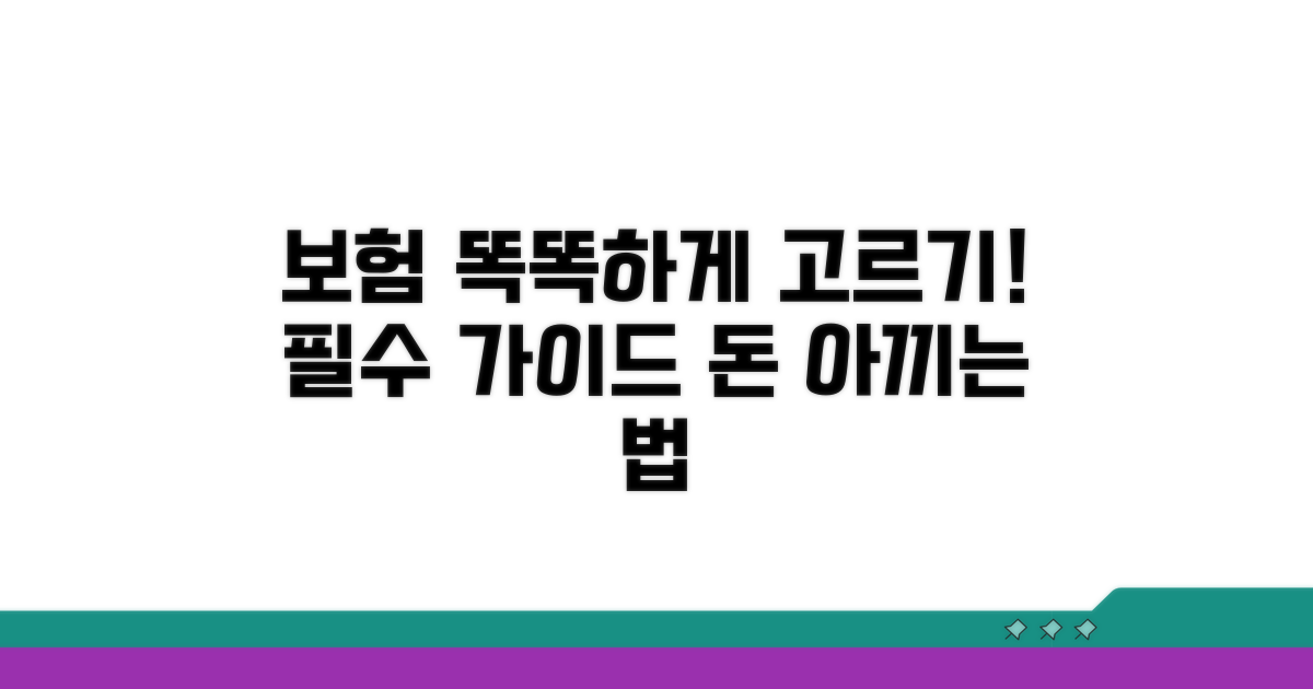 현명한 보험 선택 가이드