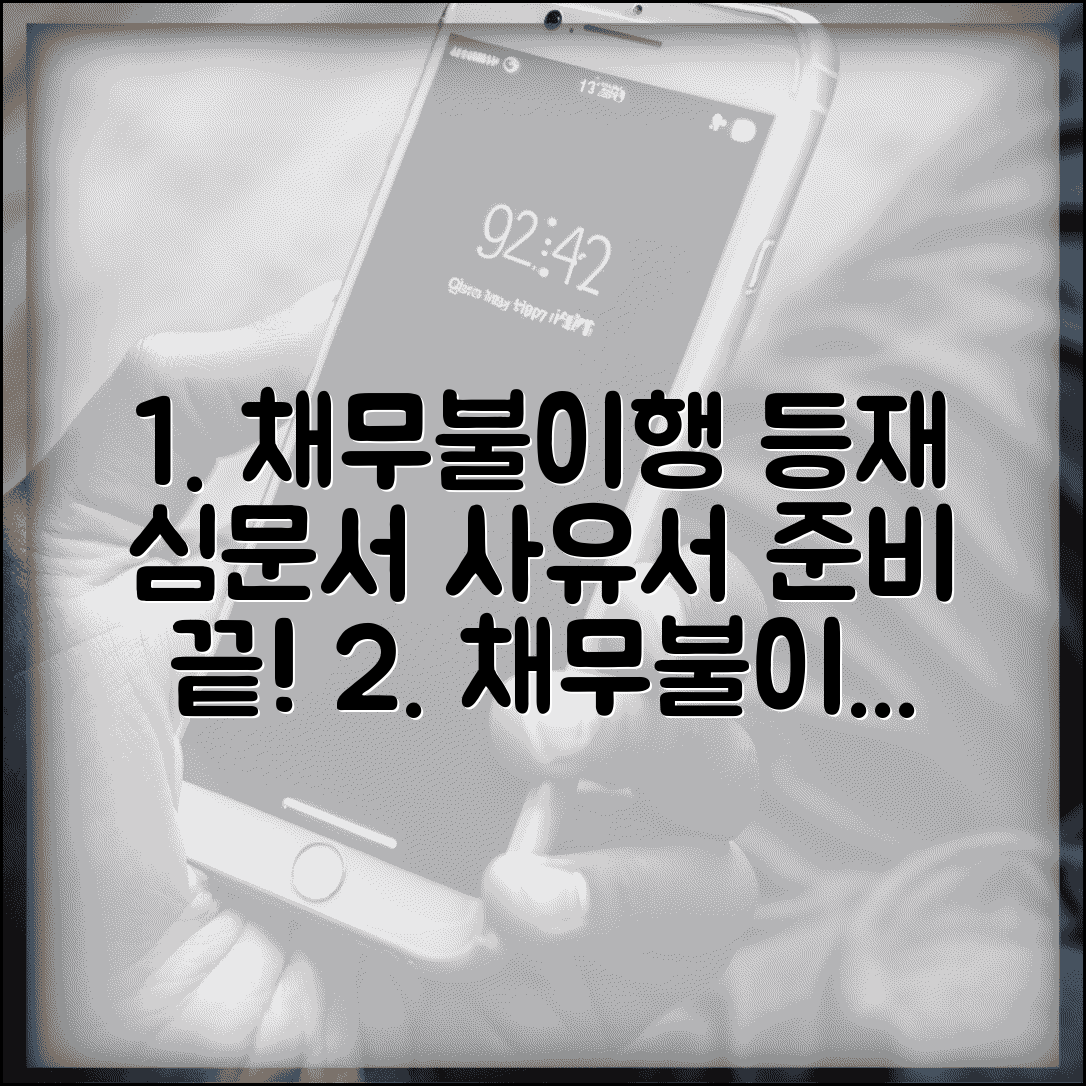 채무불이행자명부등재 심문서 사유서 작성 | 채무자 주장 준비 방법, 조건 및 절차 총정리