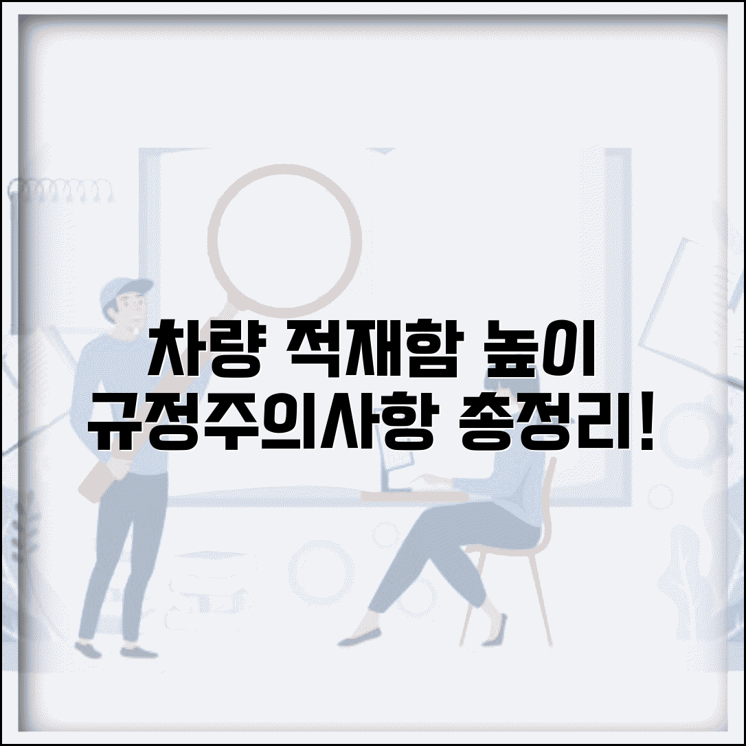 차량 적재함 높이 제한 기준 | 화물 적재 높이 제한, 규정 및 주의사항 총정리