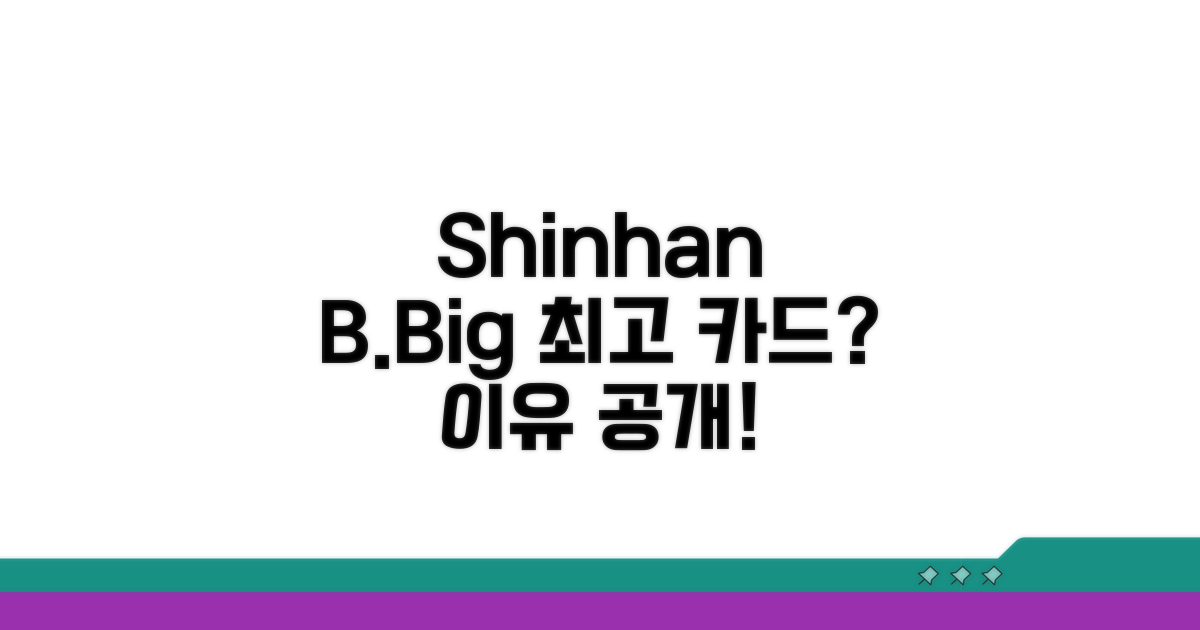 신한 B.Big 카드, 왜 최고일까?
