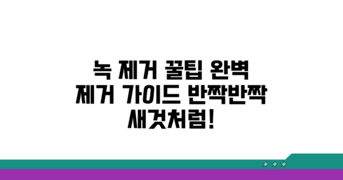 녹 제거제 올바른 사용 가이드