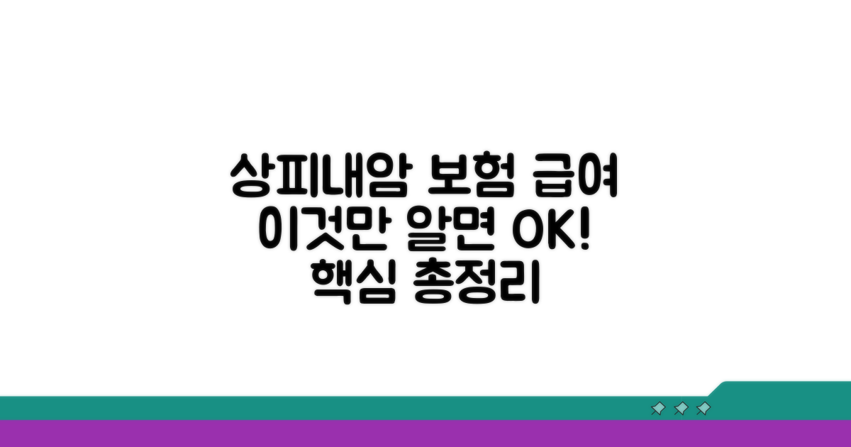 건강보험 상피내암 급여 범위