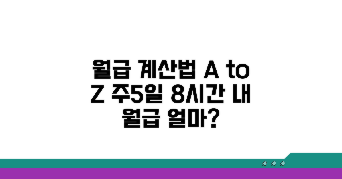 주5일 8시간 기본 월급 계산법