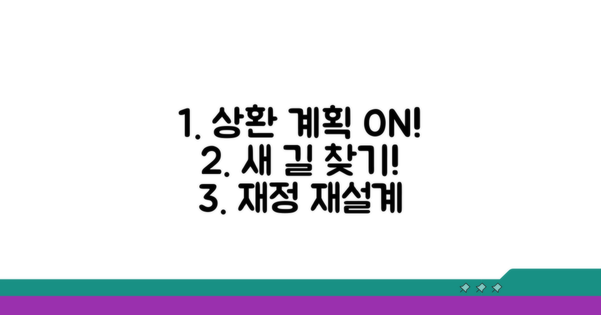 새로운 상환 계획 세우기