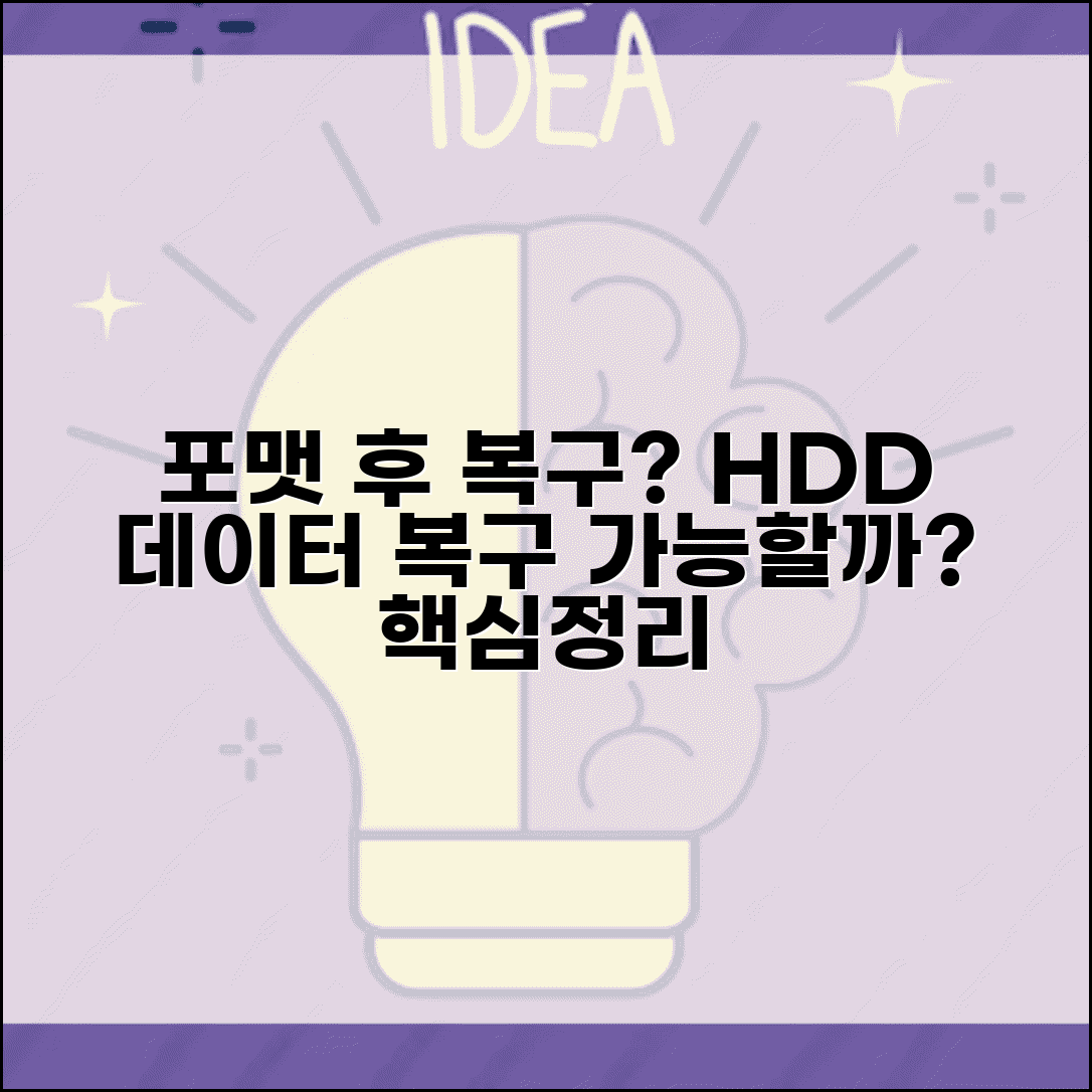 하드디스크 포맷 후 복구 가능할까? | HDD 데이터 복구 방법, 조건, 주의사항 총정리
