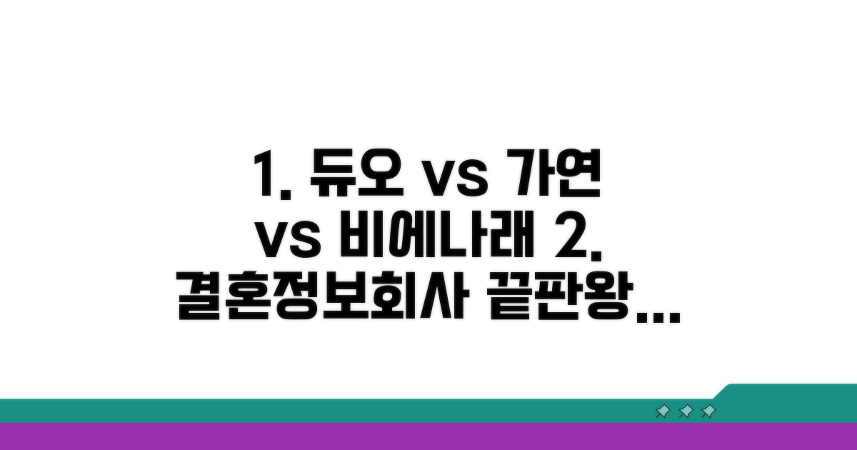 듀오 vs 가연 vs 비에나래 장단점 비교
