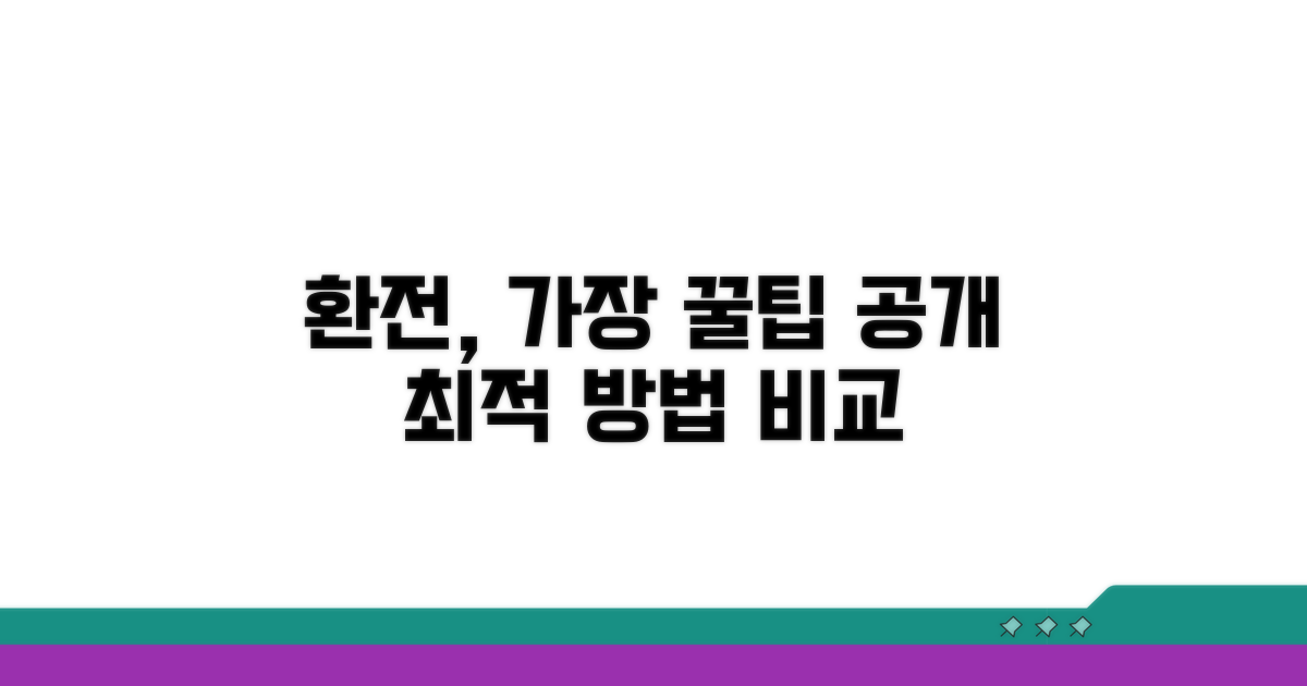 가장 유리한 환전 방법 비교 분석