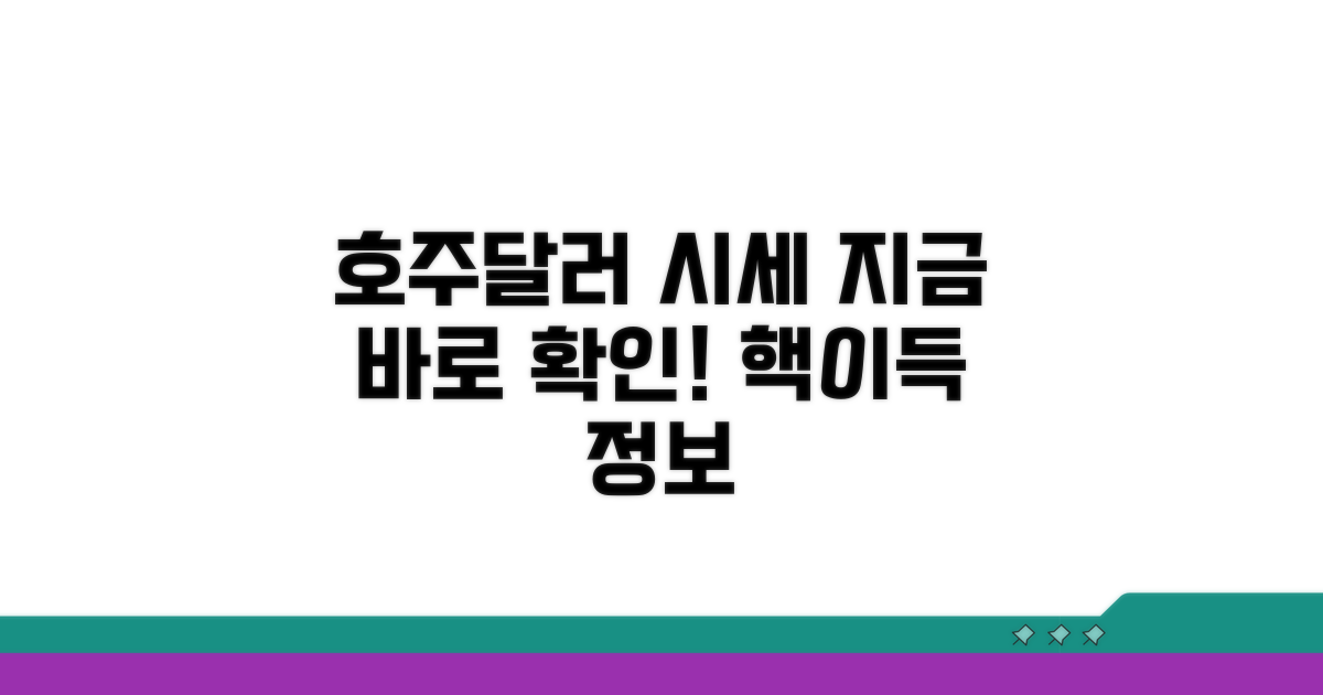 호주달러 시세, 지금 바로 확인하는 법