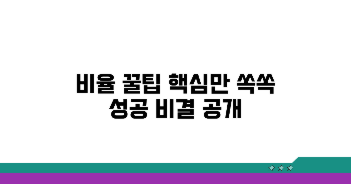 비율 응용 심화 꿀팁