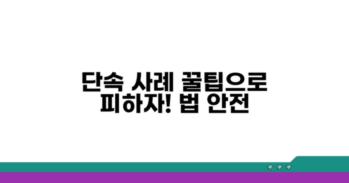 실제 단속 사례와 피하는 꿀팁