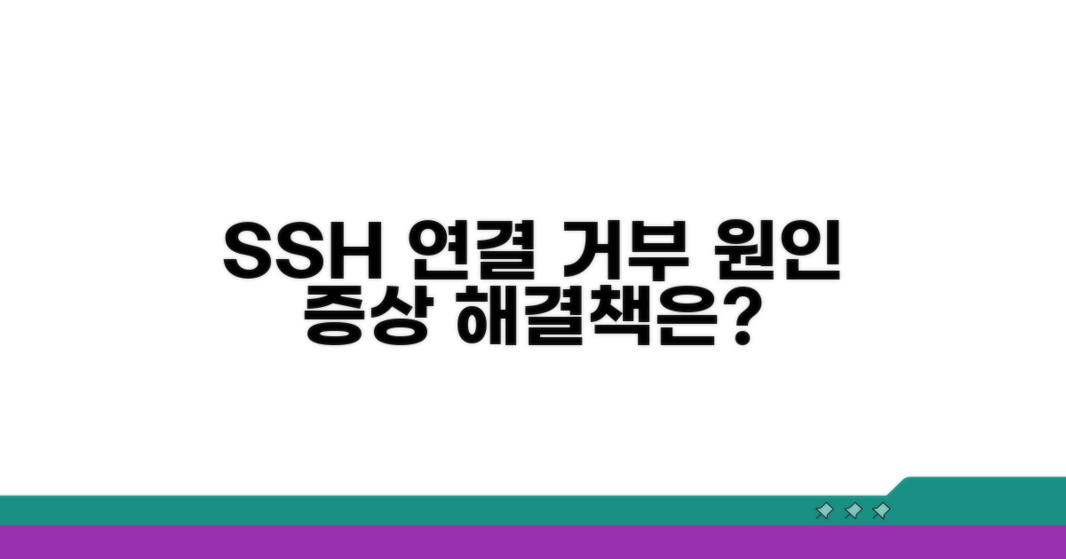 SSH 연결 거부 원인과 증상