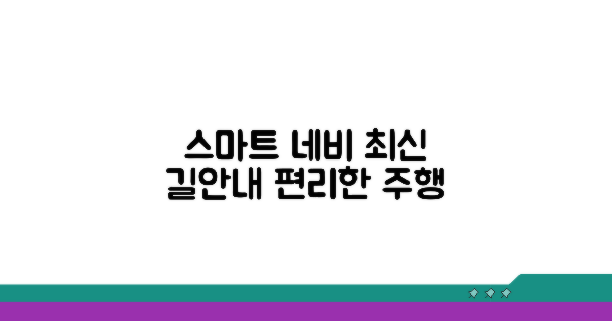최신 네비게이션, 스마트한 길 안내