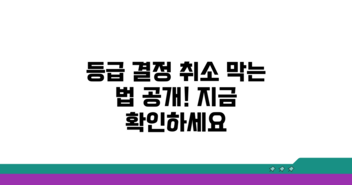 주의! 등급 결정 취소 막는 법