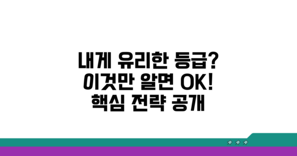 내게 유리한 등급 받기 위한 핵심 전략