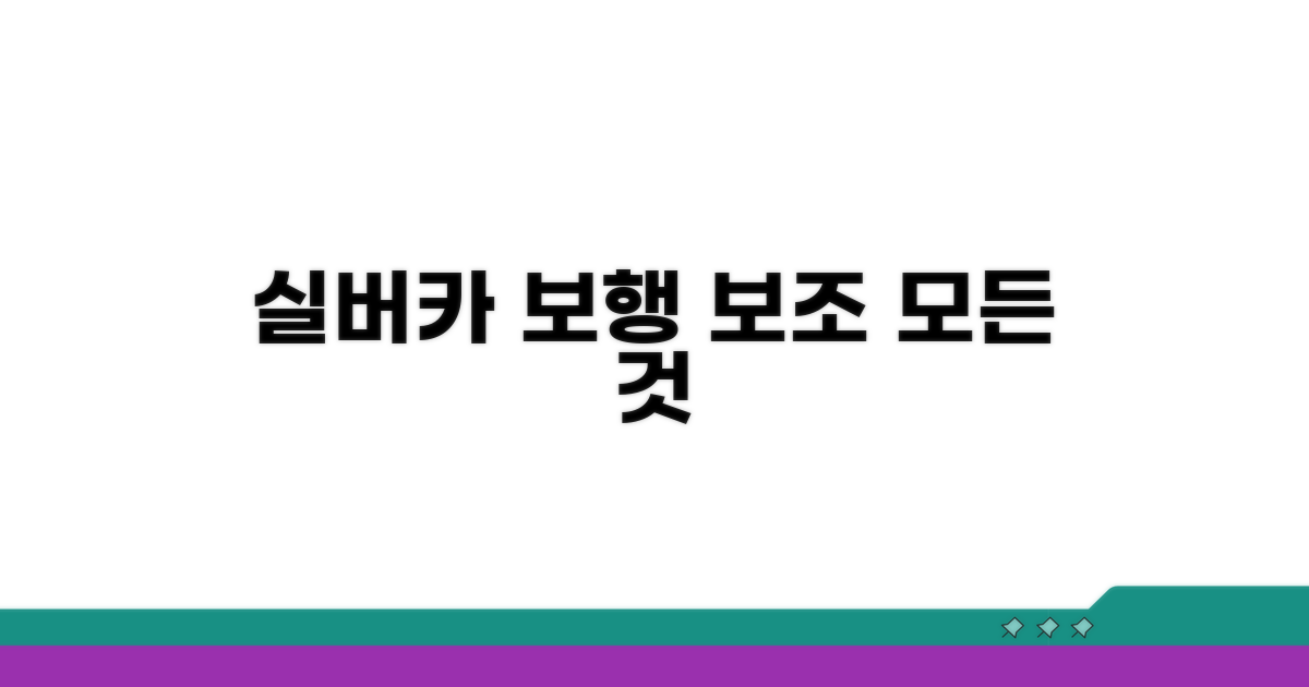실버카, 보행 보조의 모든 것