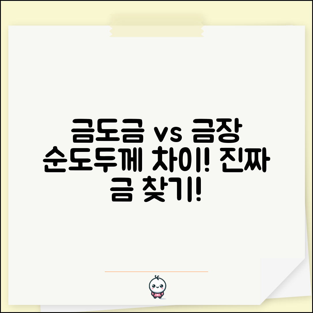 금도금 금장 차이 순도 | 도금 금장 금 코팅 두께 차이