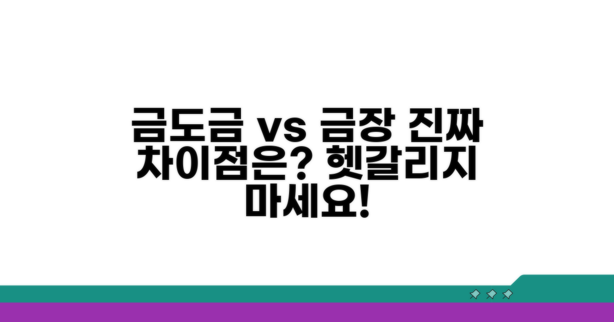금도금과 금장의 차이점은?