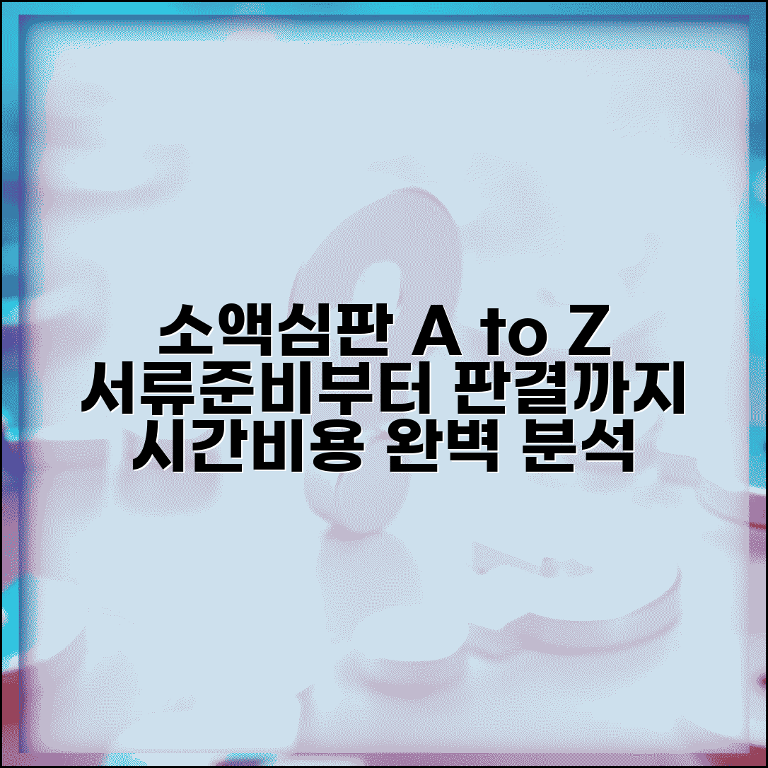 소액심판 청구소송절차 단계별 안내 | 서류준비부터 판결까지 | 소요기간 및 비용