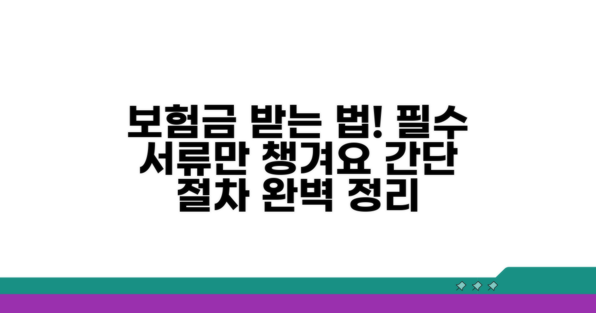보험금 수령 절차와 필요 서류