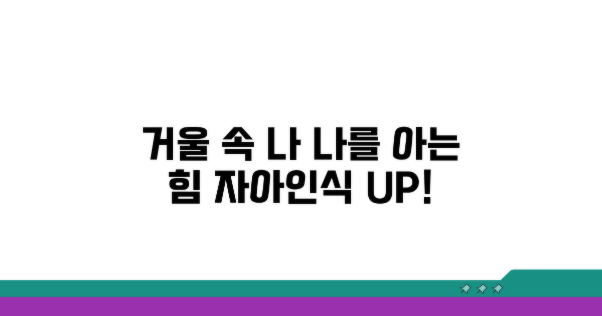 자아인식 발달과 거울 속 자신