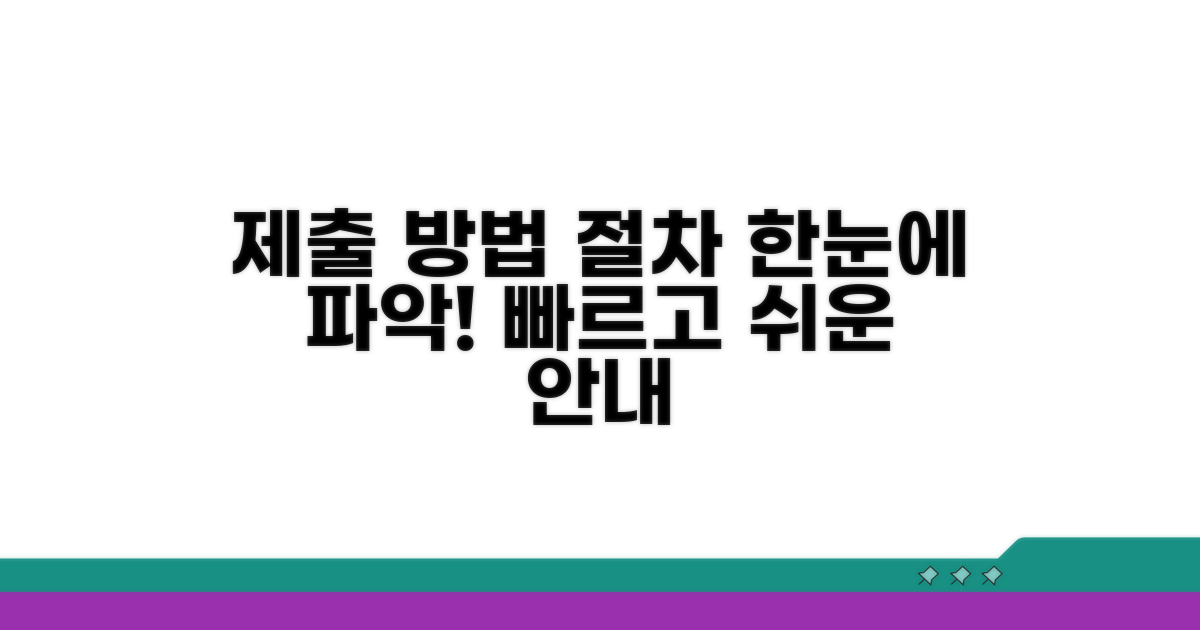 제출 방법과 절차 상세 안내