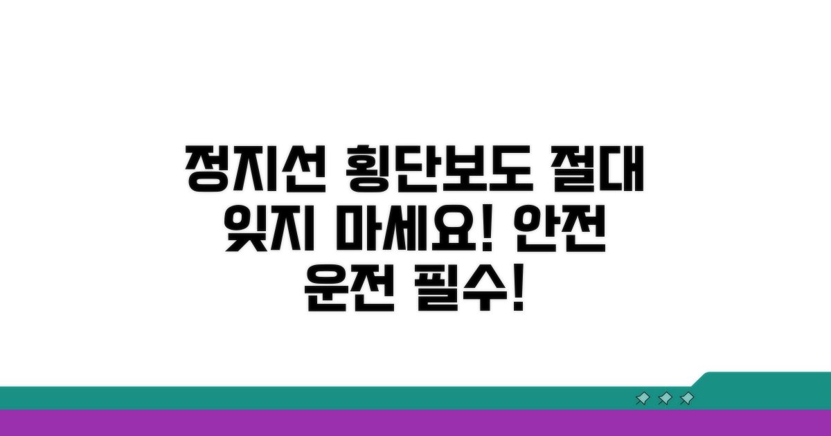 정지선, 횡단보도 절대 잊지 마세요
