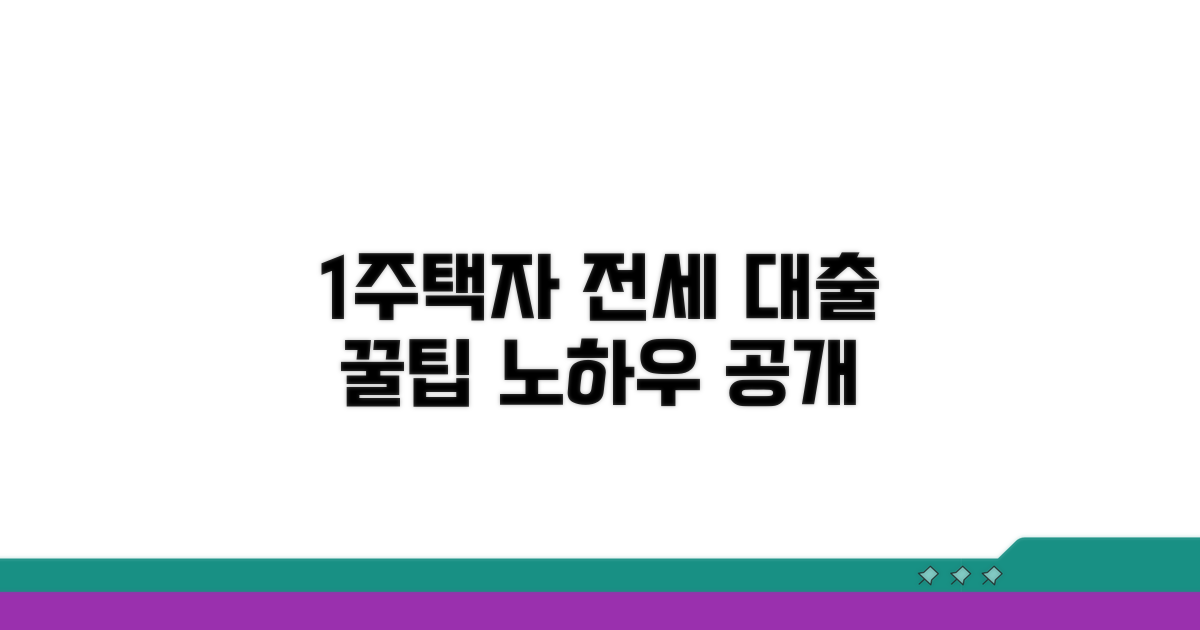 1주택자 전세대출 활용 노하우