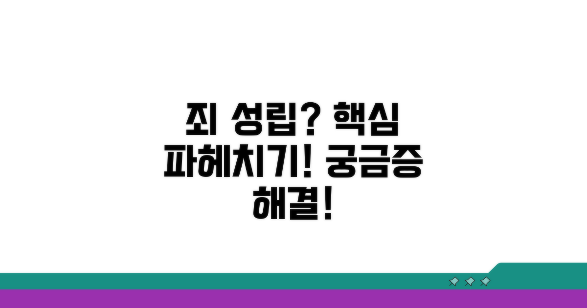 죄 성립 여부 판단 방법