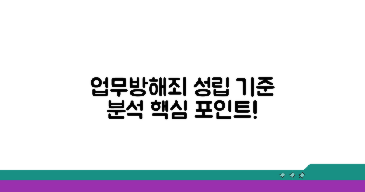 업무방해죄 성립 기준 분석