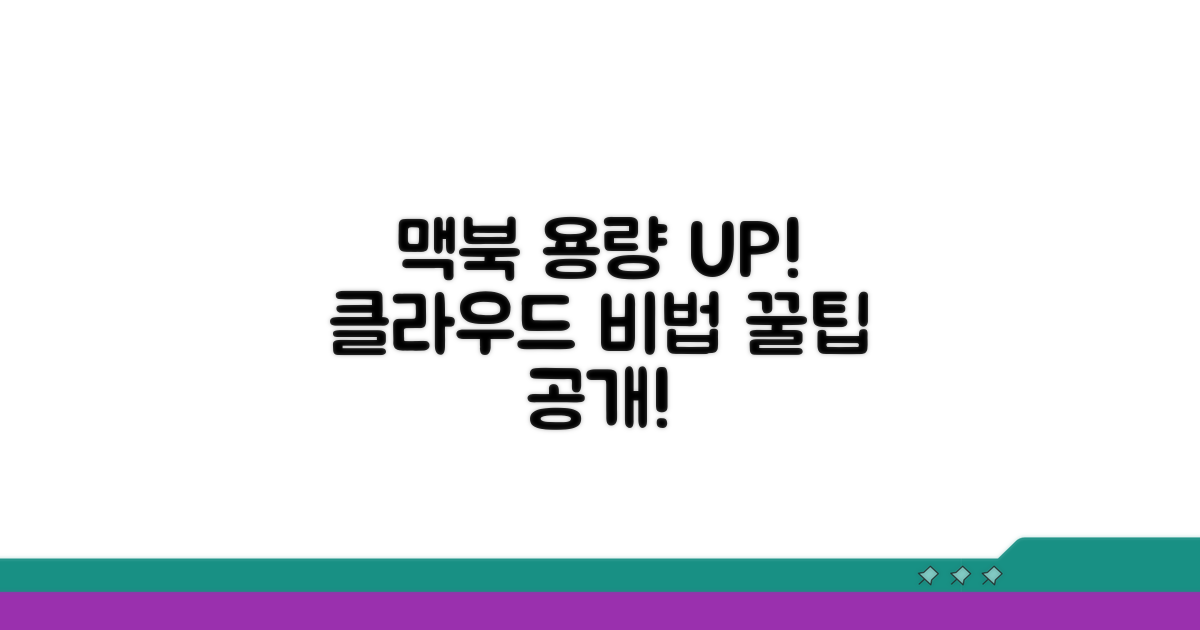 클라우드 활용법: 맥북 용량 늘리는 지름길