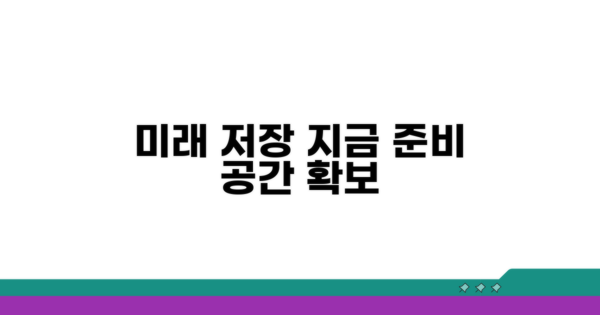 미래를 위한 저장 공간, 지금 준비하세요