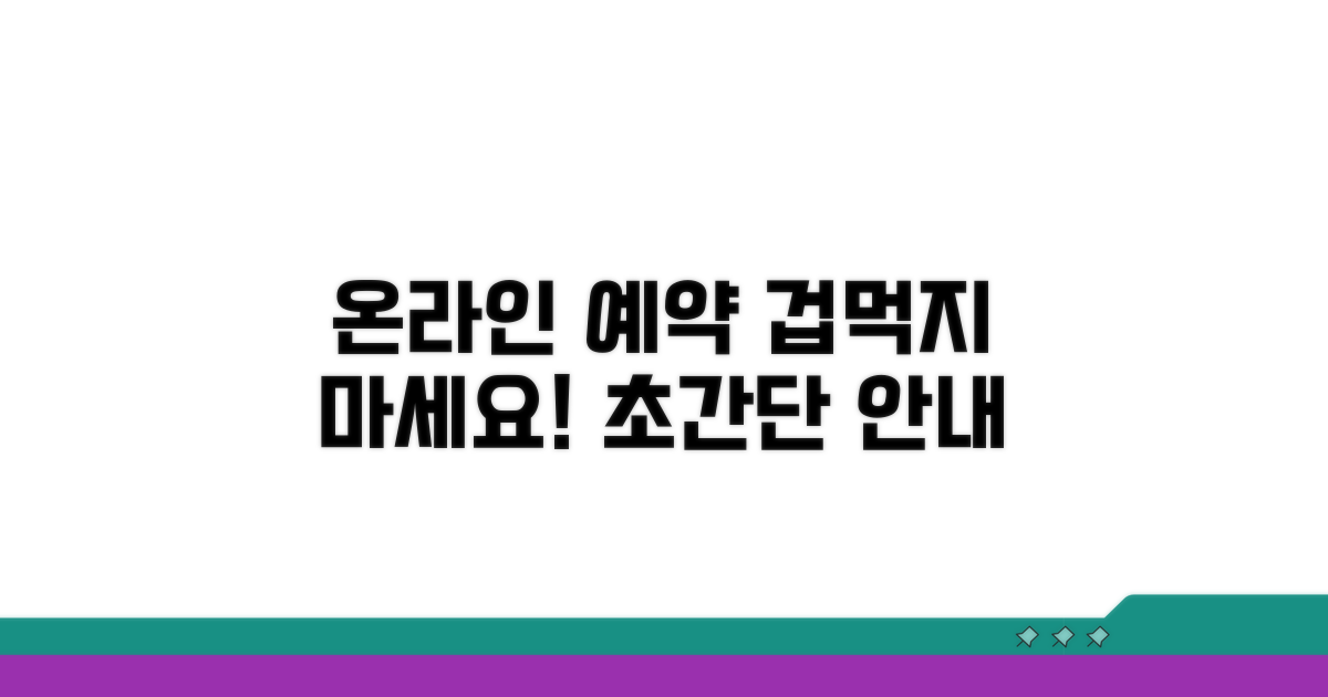 온라인 예약, 쉽고 빠른 방법 안내