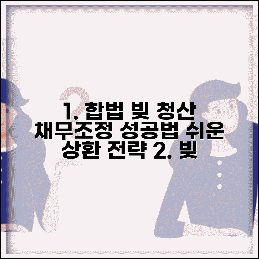 채무조정제도를 통한 합법적인 빚갚는방법 | 올바른 채무 해결 | 단계별 상환 전략