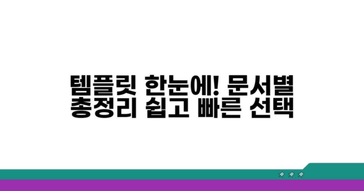 문서별 템플릿 한눈에 보기
