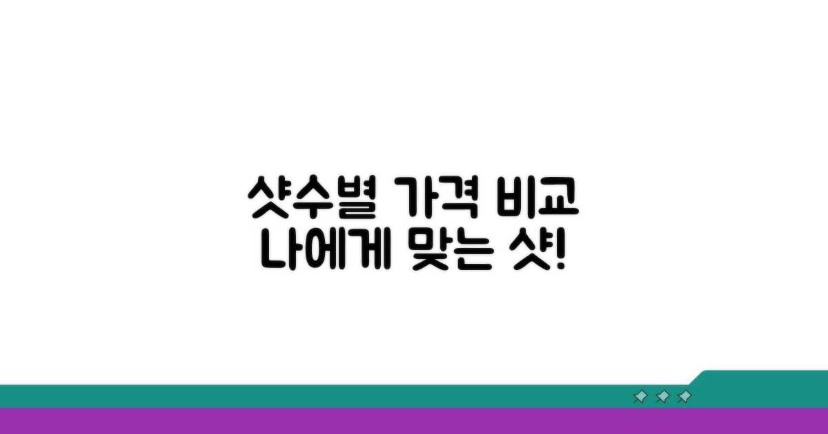 샷수별 가격대, 내게 맞는 선택