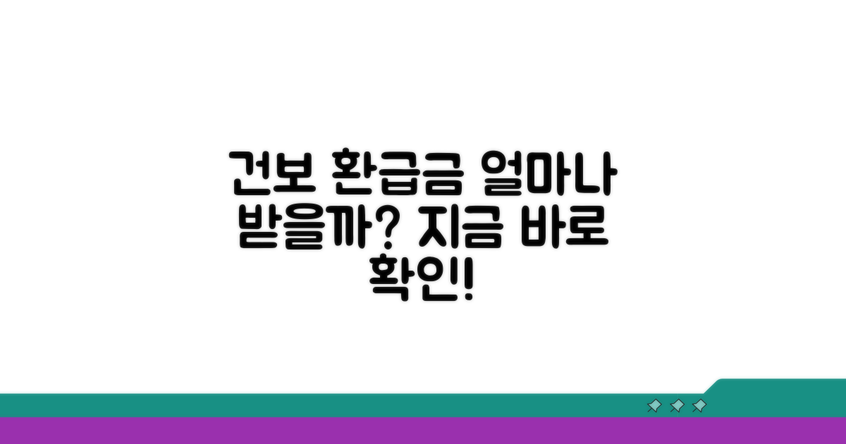 건보 환급금, 얼마나 받을 수 있을까?