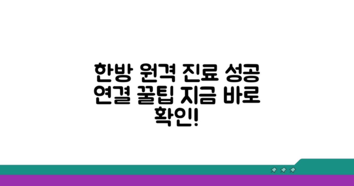 한방 원격 진료, 성공 연결 꿀팁