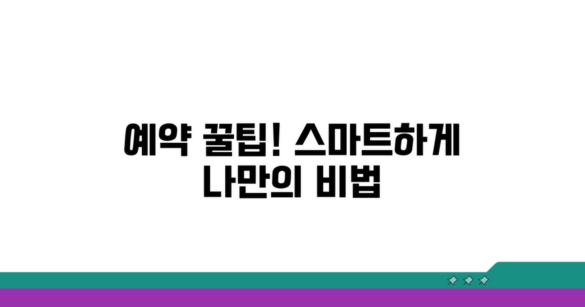 스마트한 예약, 나만의 꿀팁