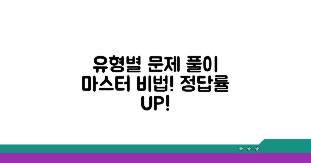 유형별 문제 풀이 전략 공개