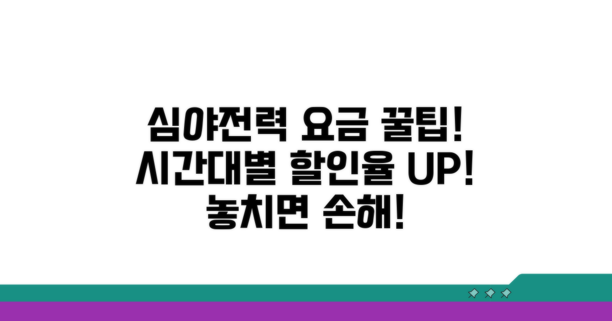 심야전력 요금, 시간대별 할인율 한눈에