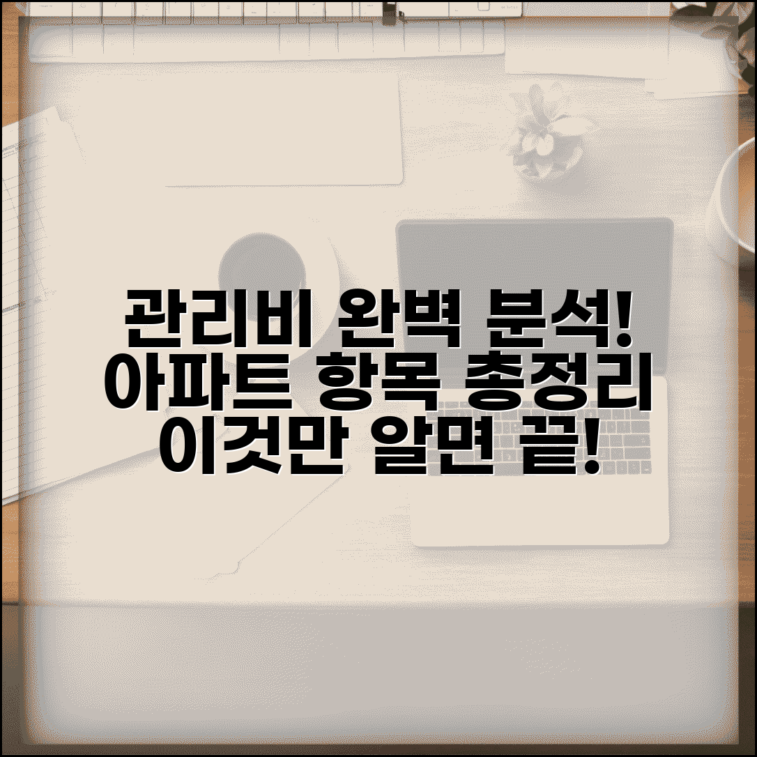 관리비 항목 완벽정리 | 아파트 관리비 구성 항목