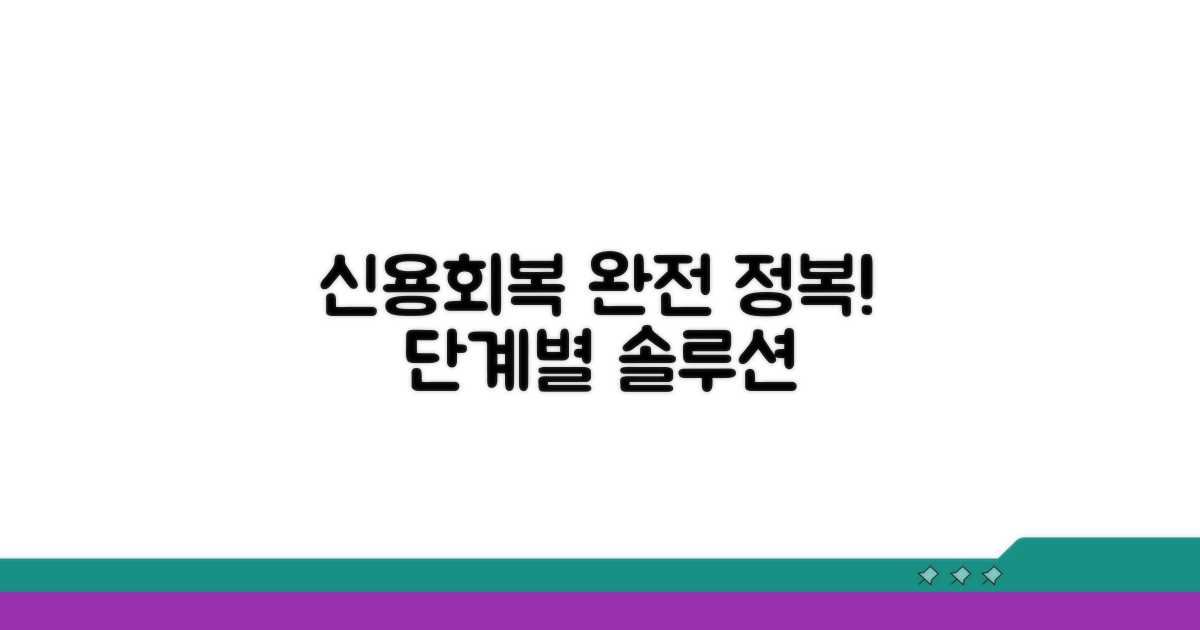 신용회복 과정, 단계별 완전 정복