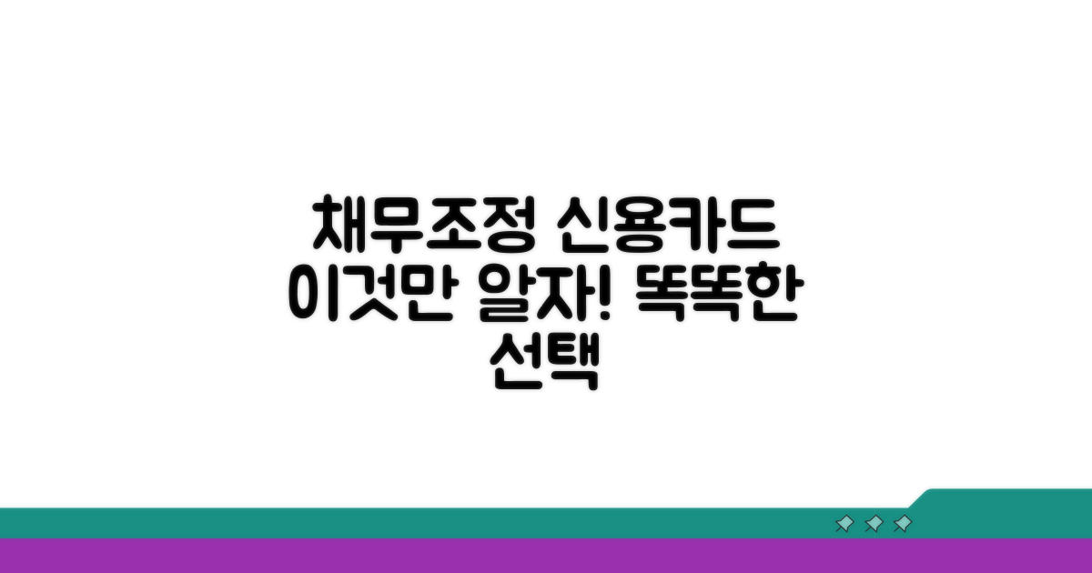 채무조정자 신용카드, 이것만 알자