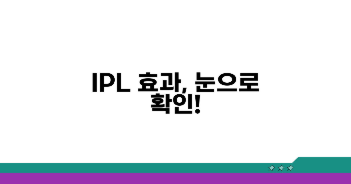 IPL 치료 과정과 효과 확인 방법