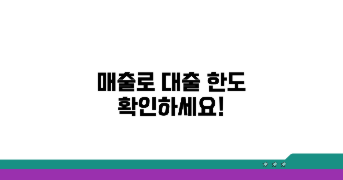 매출액 기반 사업자 대출 한도 계산법